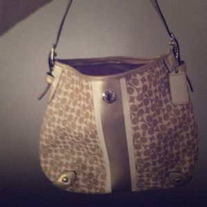 Authentic coach shoulder purse